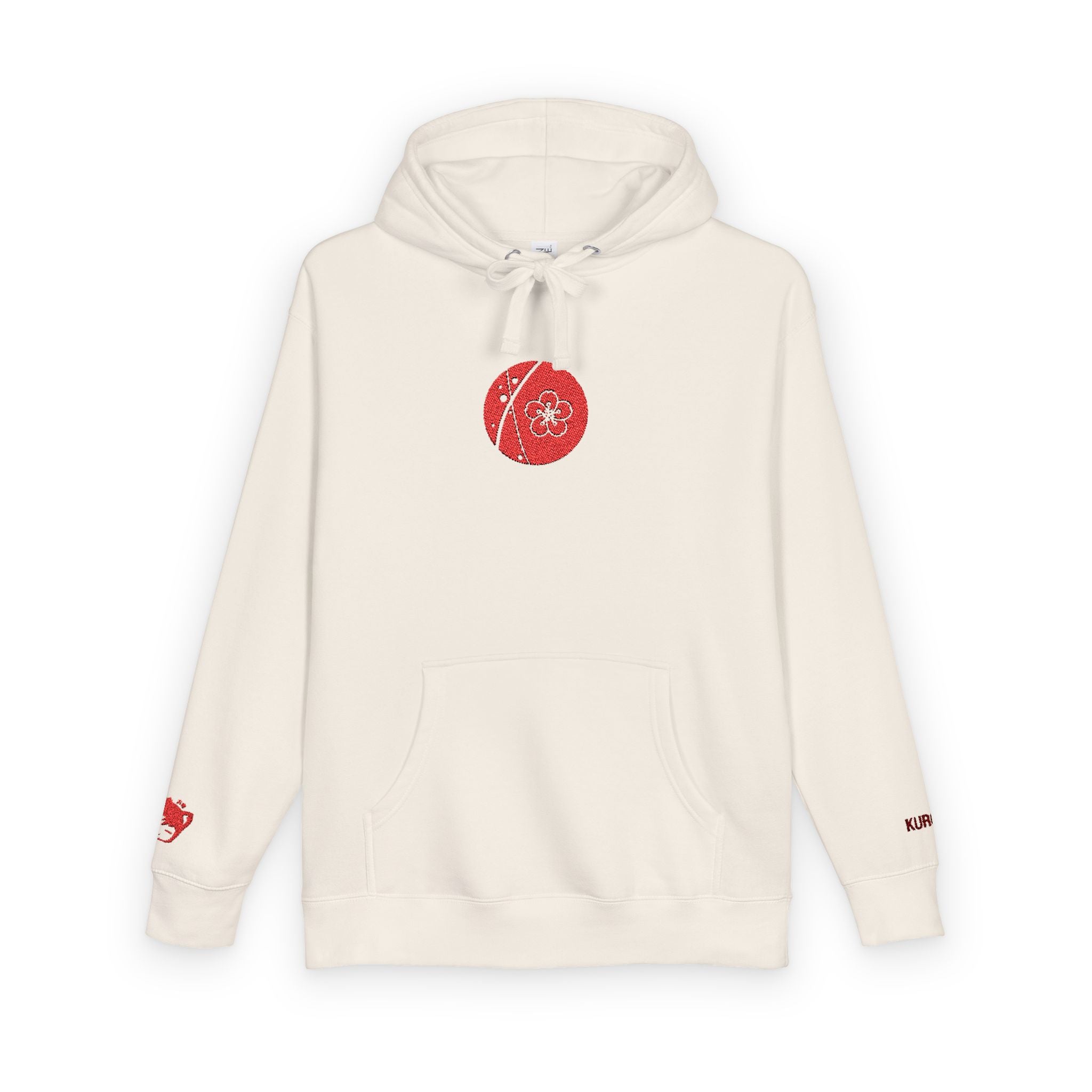 Minimalist Floral Unisex Fleece Hoodie