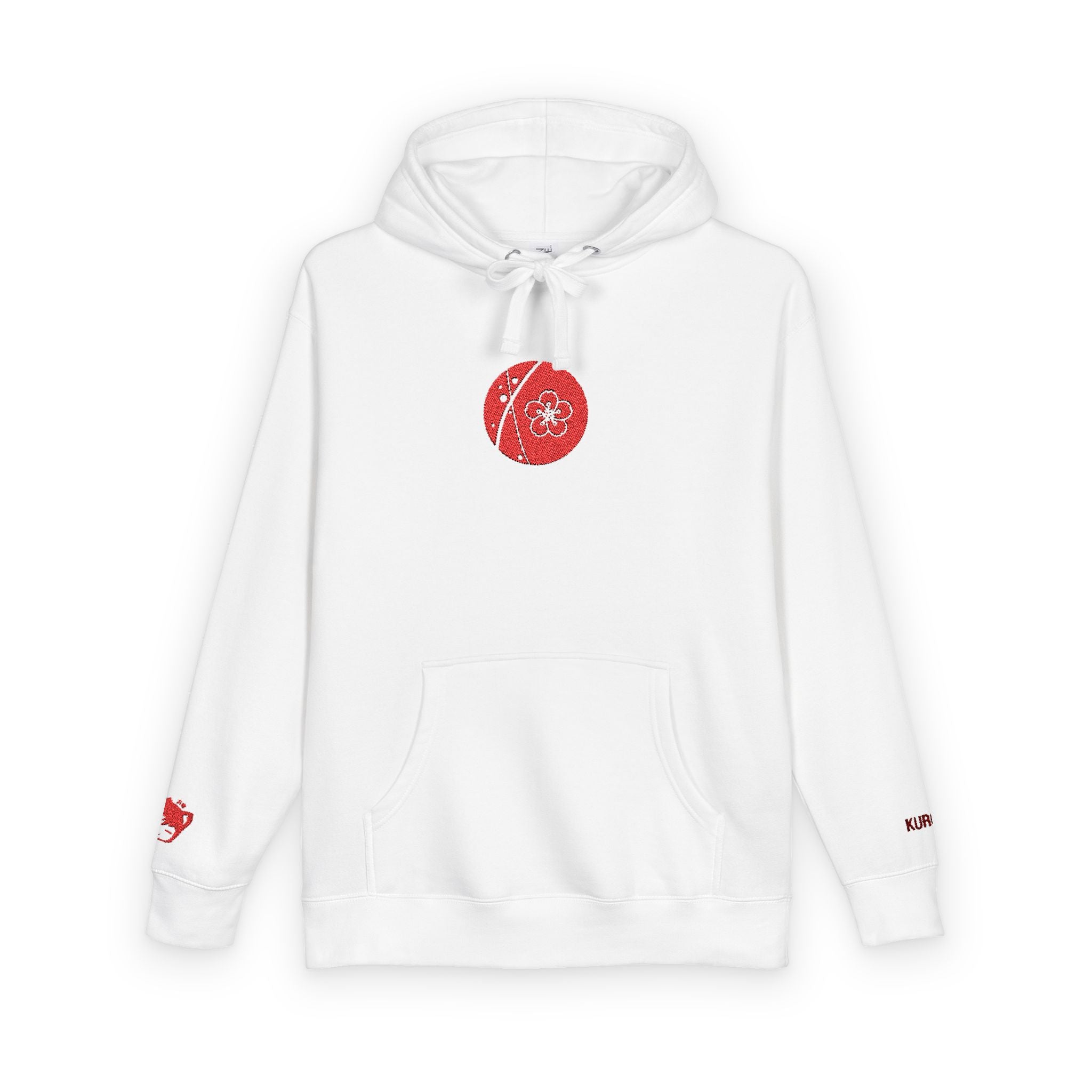 Minimalist Floral Unisex Fleece Hoodie